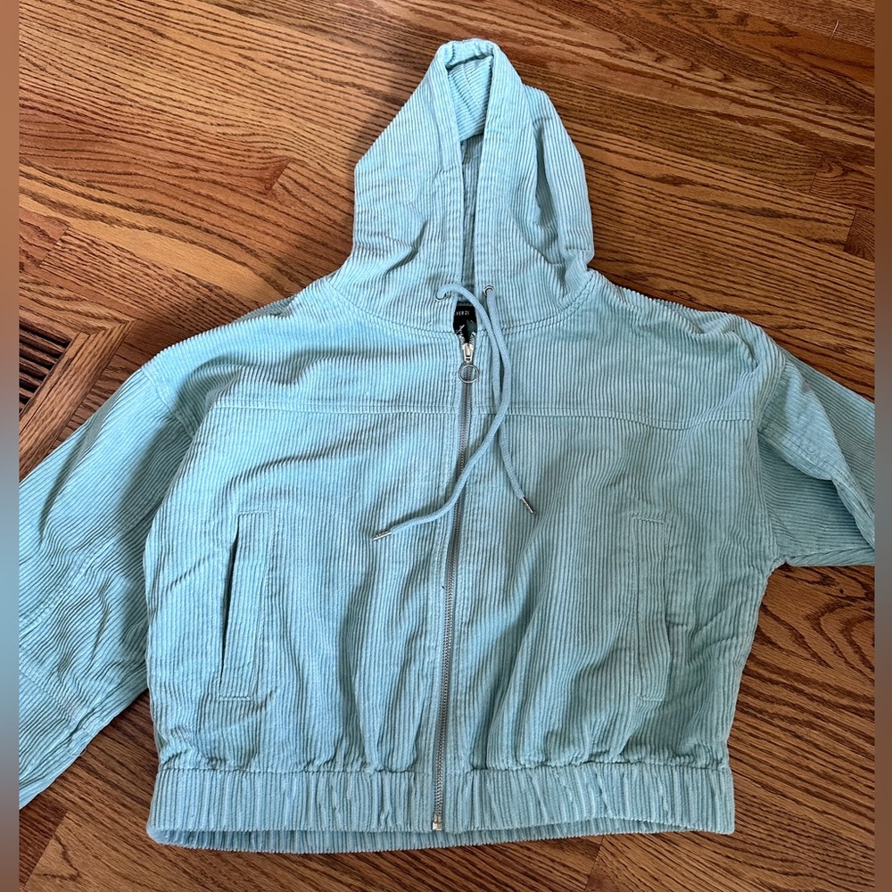 Forever 21 turquoise jacket size MEDIUM